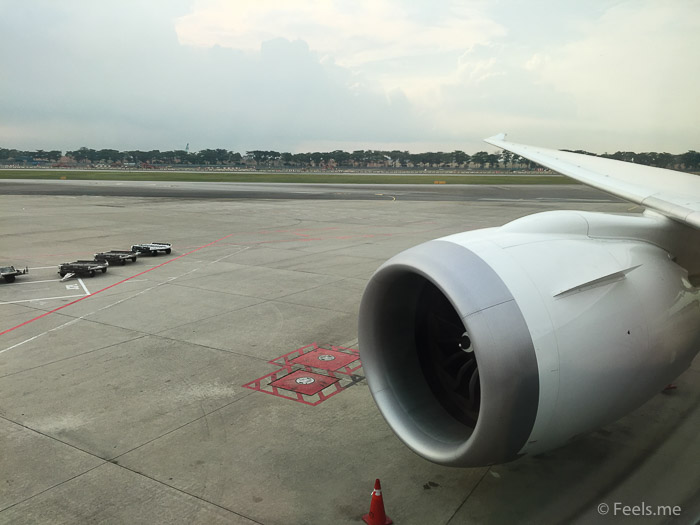 United UA2 SIN SFO: Dreamliner engine look