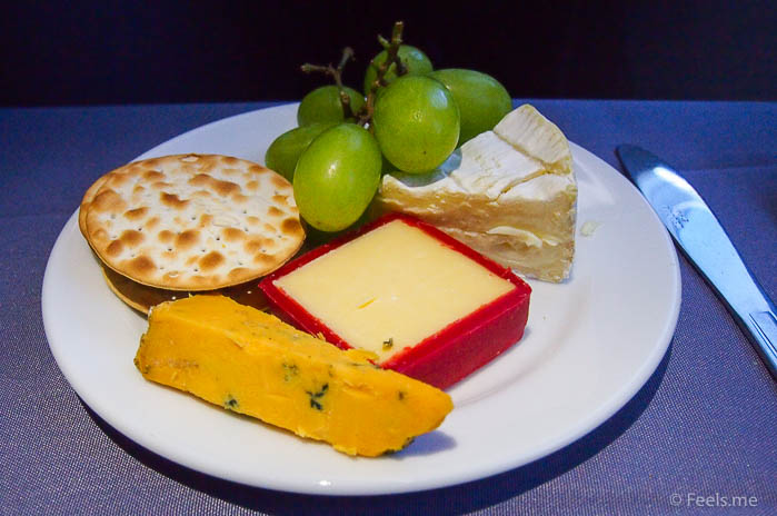 United UA2 SIN SFO: Cheese plate