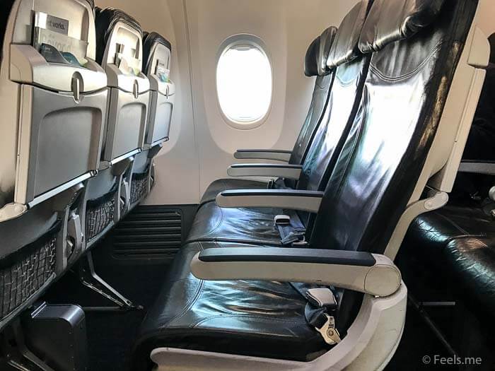AS SEA SFO Economy Class Seating on a Boeing 737 800
