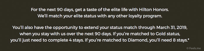 Run for Diamond Hilton Status Match 2017 Requirements