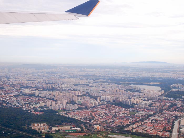 SQ SIN CAN Economy Class Leaving Singapore