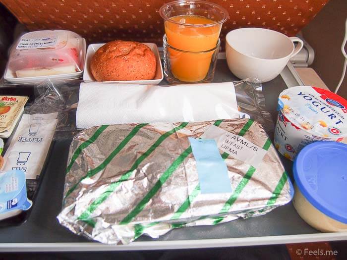 SQ SIN CAN Economy Class Indian Vegetarian Meal