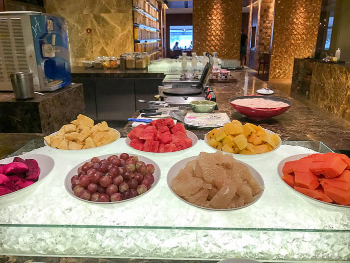 Hyatt Regency Kinabalu Breakfast Tropical fruits